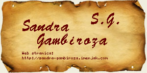 Sandra Gambiroža vizit kartica